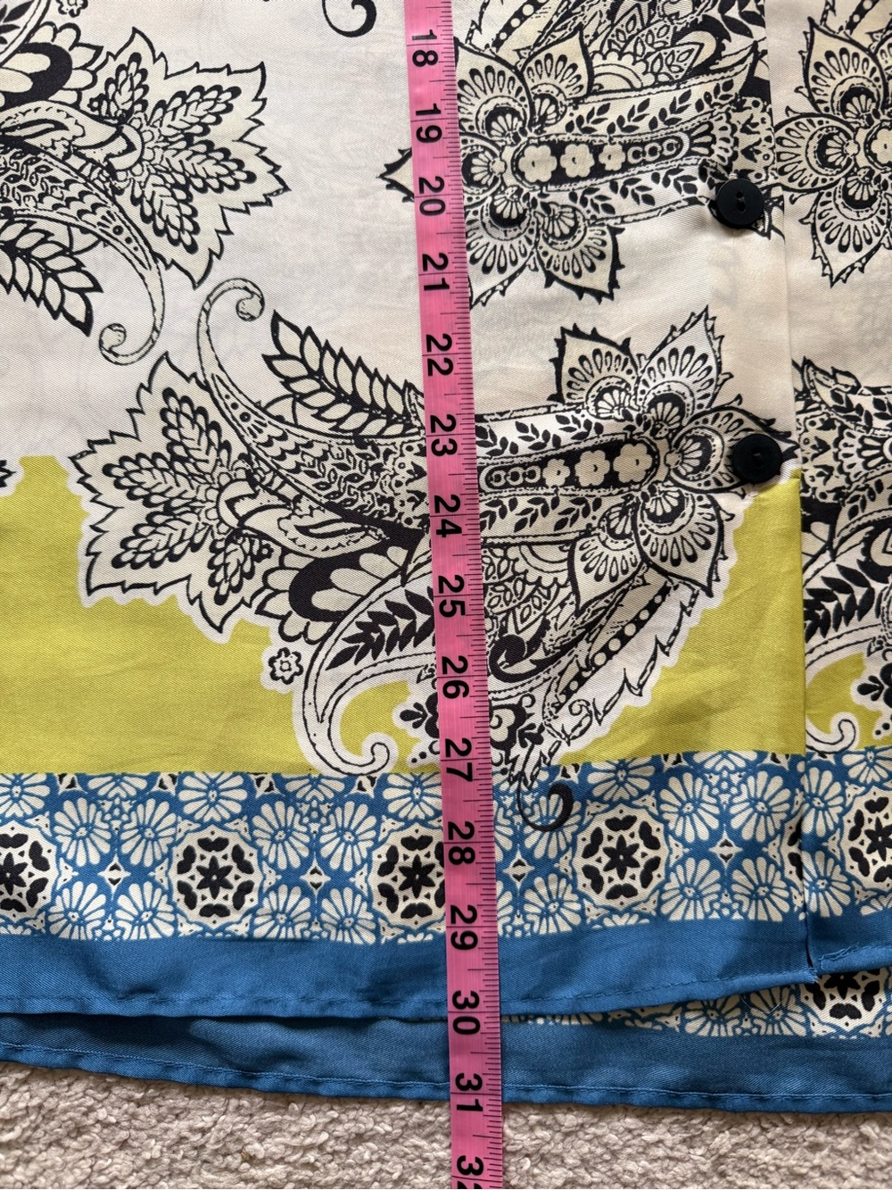 Zara Cream Tunic with Black Paisley Print - Picture 7 of 13